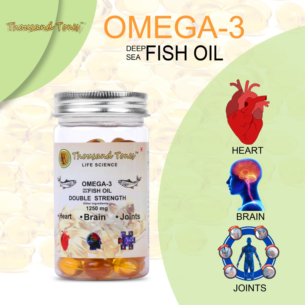 Omega-3 Deep Sea Fish Oil Capsules